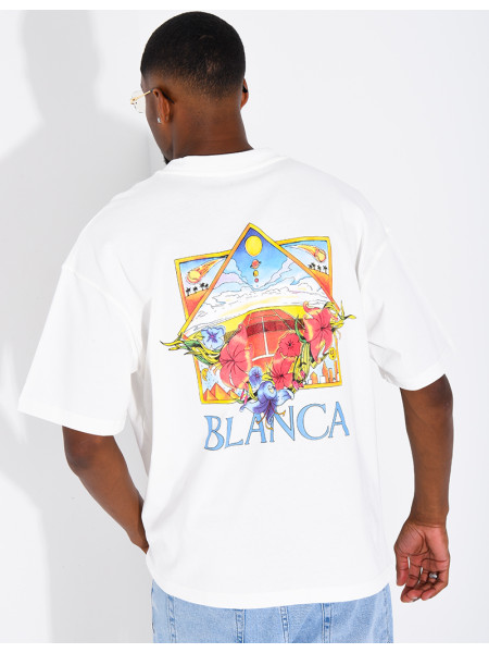 T-shirt "Blanca" terrain de tennis
