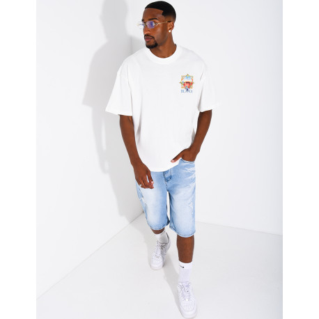 T-shirt "Blanca" terrain de tennis