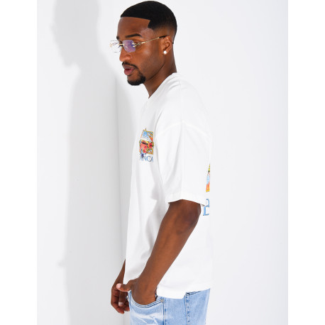 T-shirt "Blanca" terrain de tennis