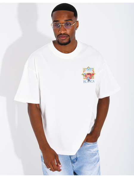 T-shirt "Blanca" terrain de tennis