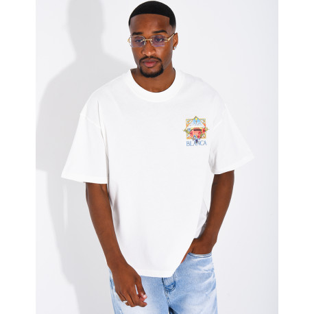 T-shirt "Blanca" terrain de tennis
