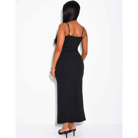 Ruched strapless dress