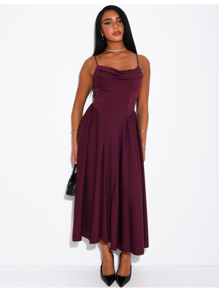 Draped Strapless Dress