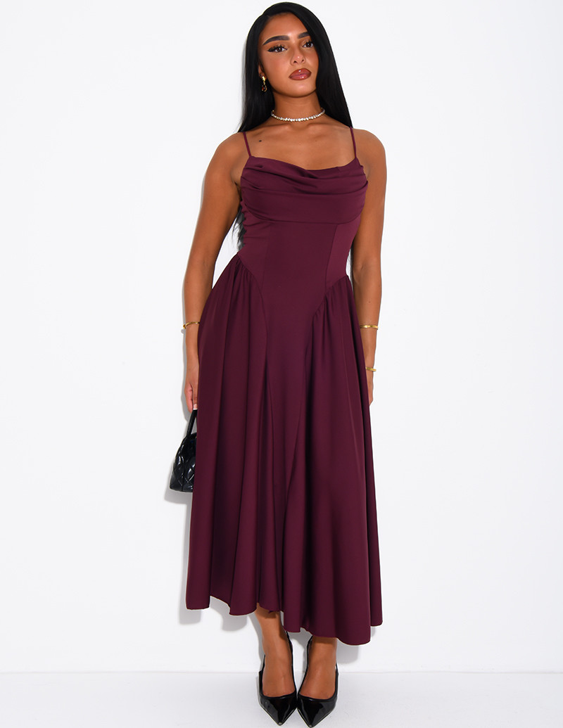 Draped Strapless Dress