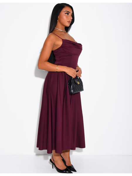 Draped Strapless Dress