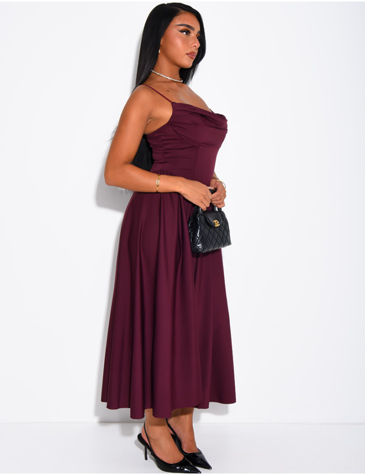 Draped Strapless Dress