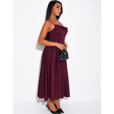 Draped Strapless Dress