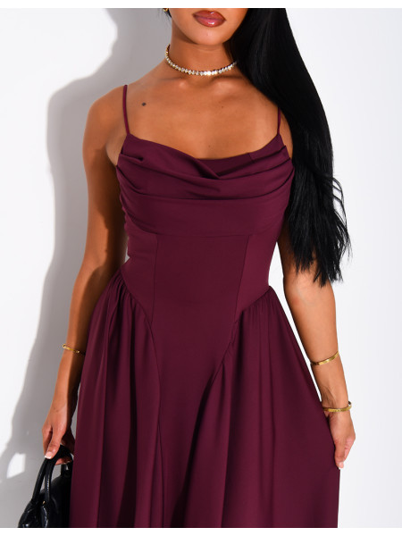 Draped Strapless Dress