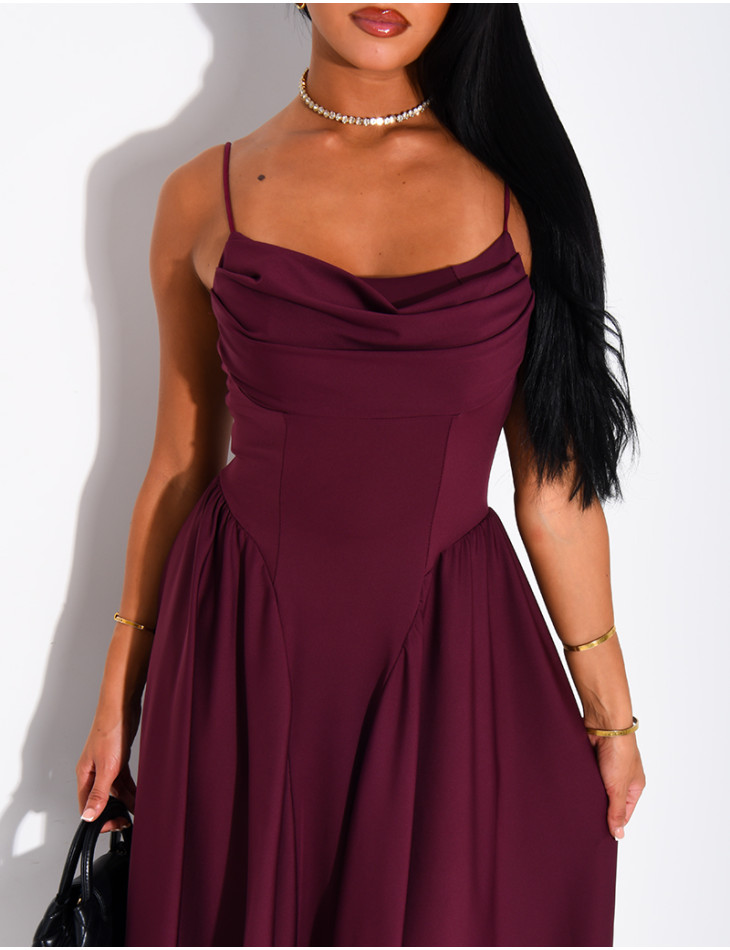 Draped Strapless Dress