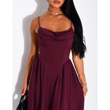 Draped Strapless Dress