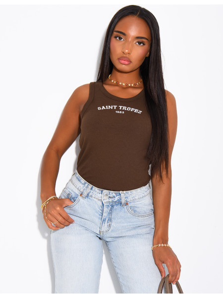 “Saint Tropez” Ribbed Tank Top