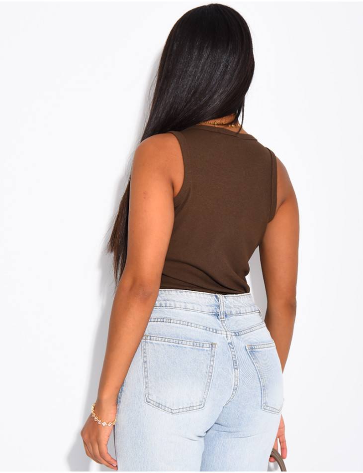 “Saint Tropez” Ribbed Tank Top