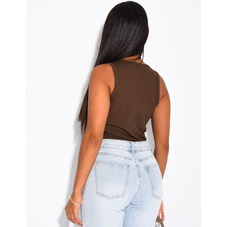 “Saint Tropez” Ribbed Tank Top