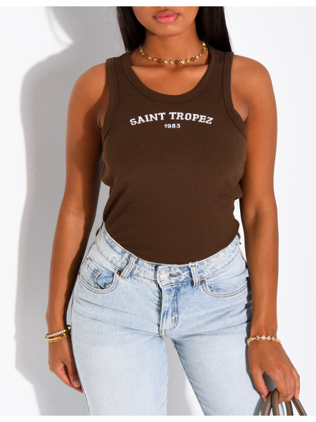 “Saint Tropez” Ribbed Tank Top