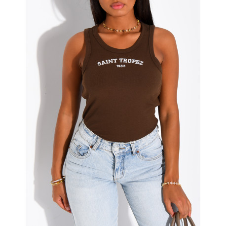 “Saint Tropez” Ribbed Tank Top