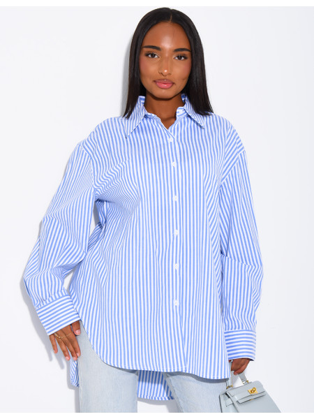Oversized striped shirt