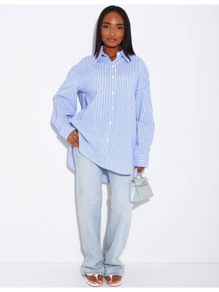 Oversized striped shirt