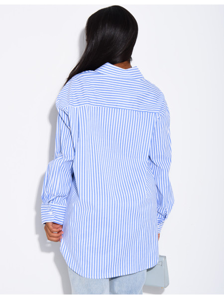 Oversized striped shirt