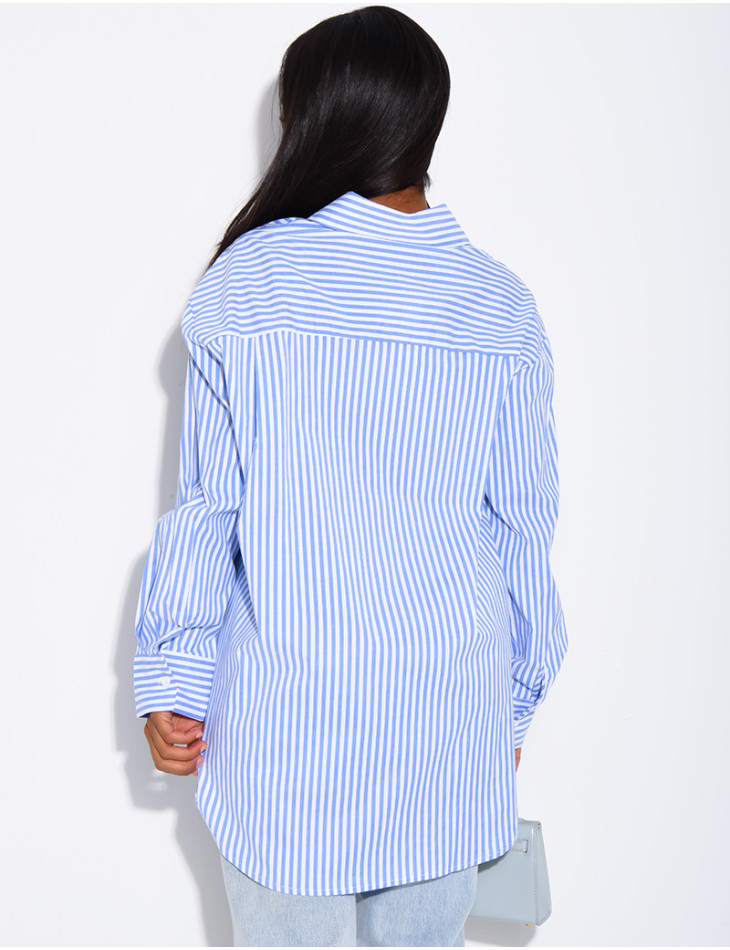 Oversized striped shirt