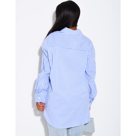 Oversized striped shirt