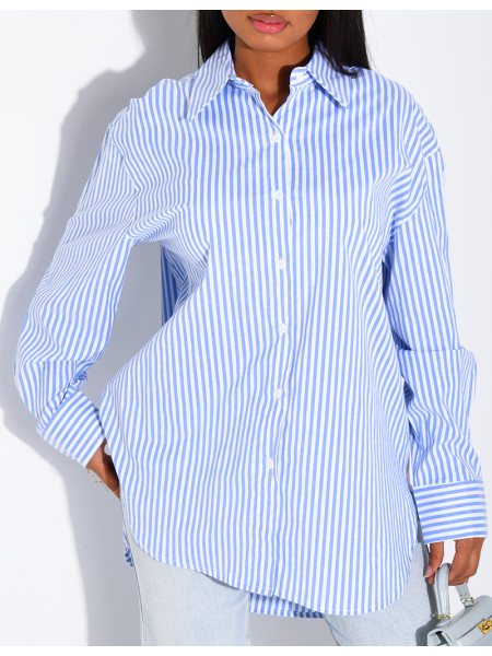 Oversized striped shirt