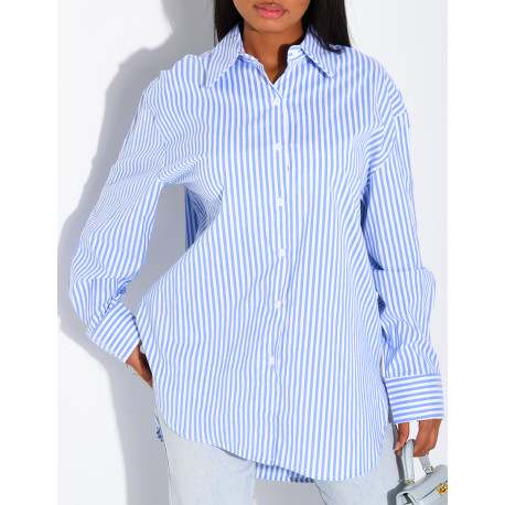 Oversized striped shirt