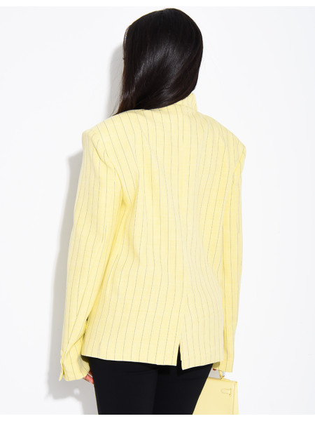 Hochwertiger Zweireiher-Blazer mit Streifenmuster