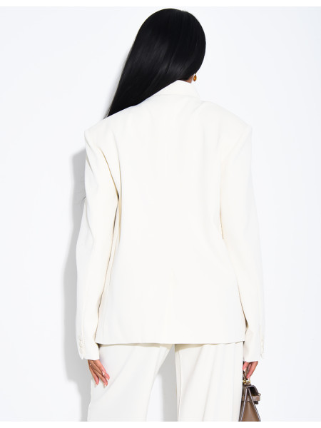 Blazer oversize à boutonnière croisée