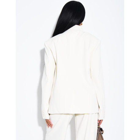 Blazer oversize à boutonnière croisée