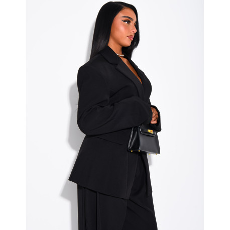 Blazerjacke mit strukturierten Schultern und tailliertem Schnitt