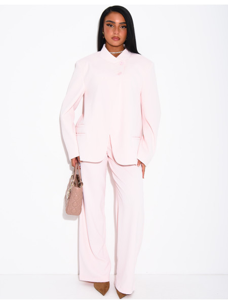 Oversize-Blazer mit doppelter Knopfleiste