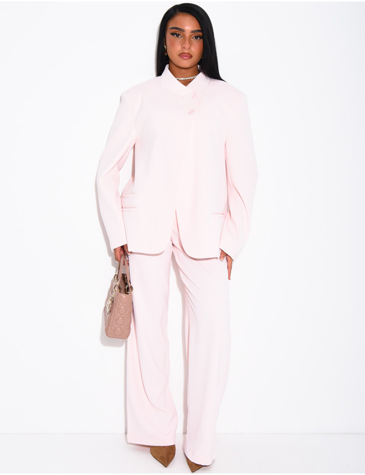 Oversize-Blazer mit doppelter Knopfleiste