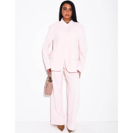 Oversize-Blazer mit doppelter Knopfleiste
