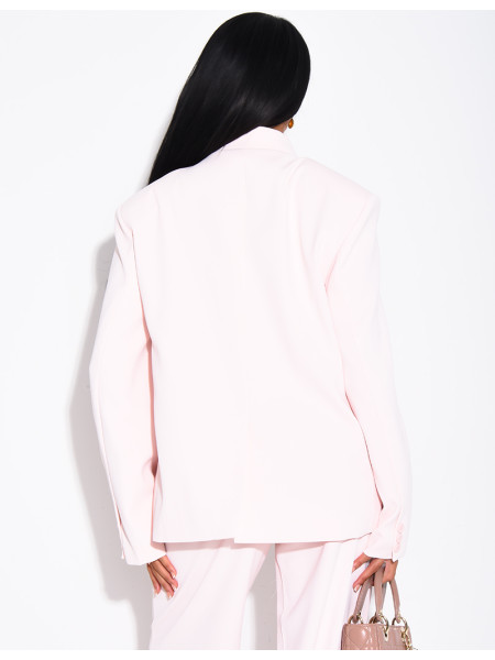 Oversize-Blazer mit doppelter Knopfleiste