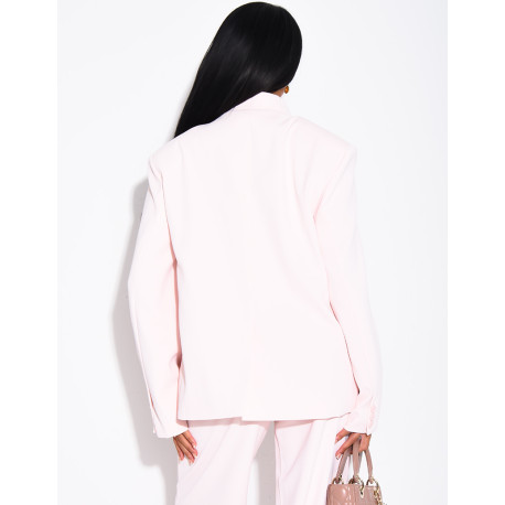Oversize-Blazer mit doppelter Knopfleiste