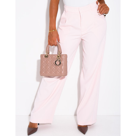 Pantalon de tailleur coupe droite