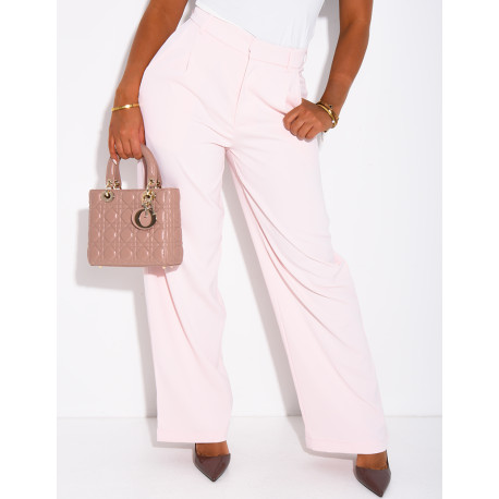 Pantalon de tailleur coupe droite
