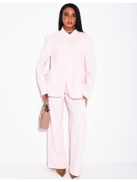 Pantalon de tailleur coupe droite