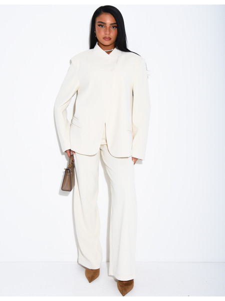 Pantalon de tailleur coupe droite