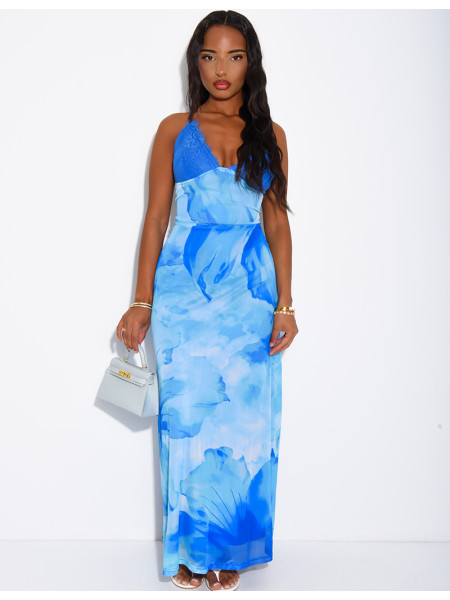 Mesh Halter Neck Dress