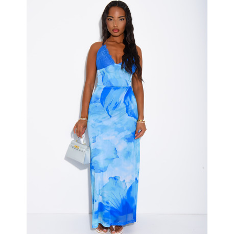 Mesh Halter Neck Dress