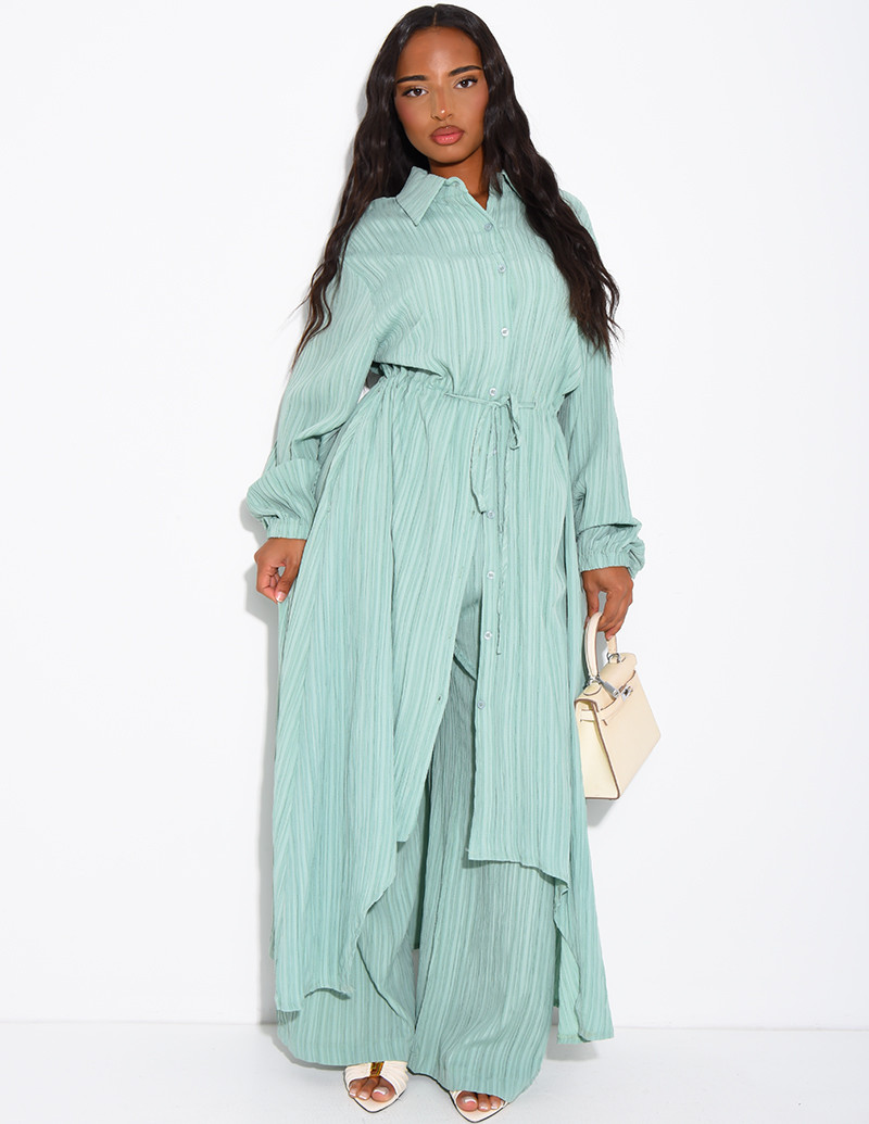 Ensemble pantalon fluide et...