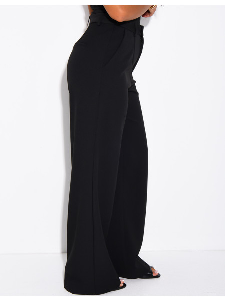 Pantalon de tailleur coupe droite