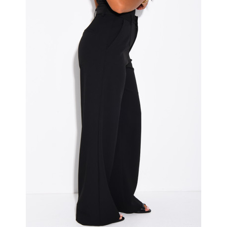 Pantalon de tailleur coupe droite