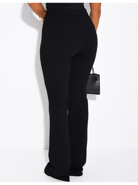 Pantalon de tailleur coupe droite