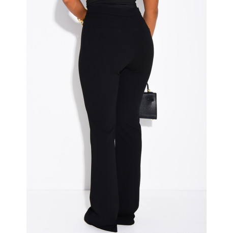 Pantalon de tailleur coupe droite
