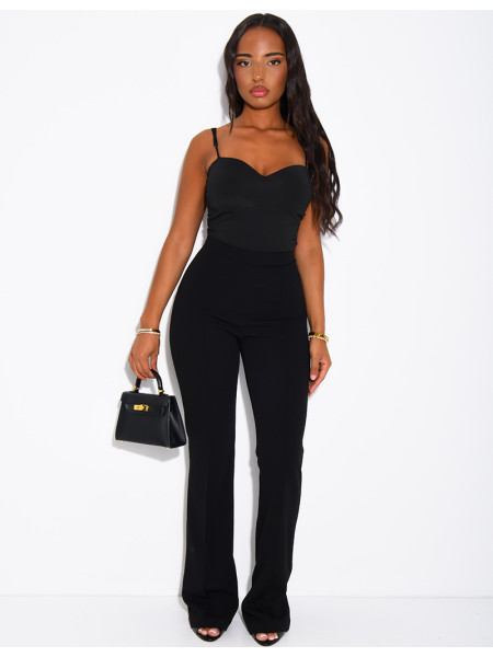Pantalon de tailleur taille haute