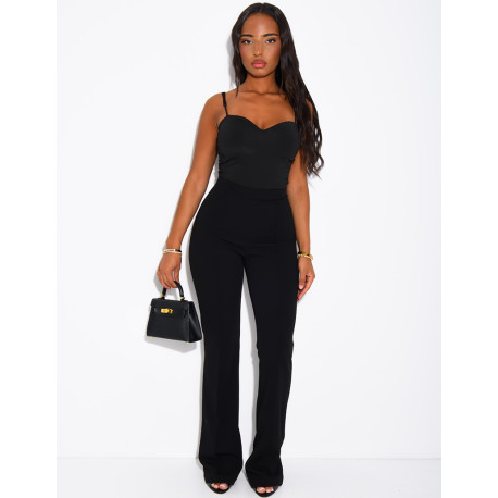 Pantalon de tailleur taille haute