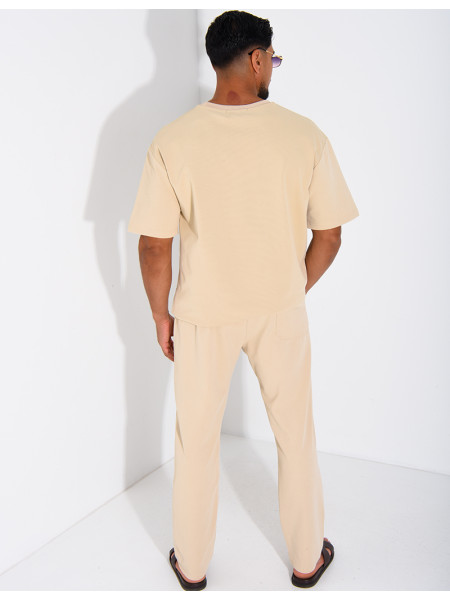 Ensemble texturé pantalon et t-shirt