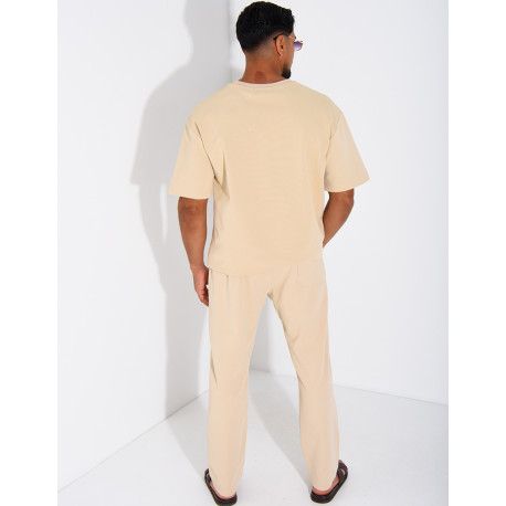 Ensemble texturé pantalon et t-shirt
